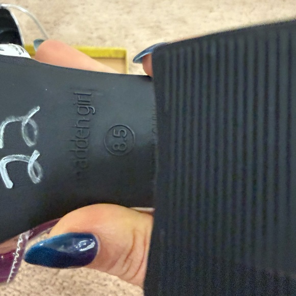 Madden Girl Metallic Silver Heels - Picture 6 of 8